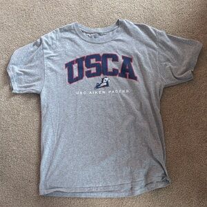 USC Aiken Pacers Gray Graphic Tee - Short Sleeve Shirt